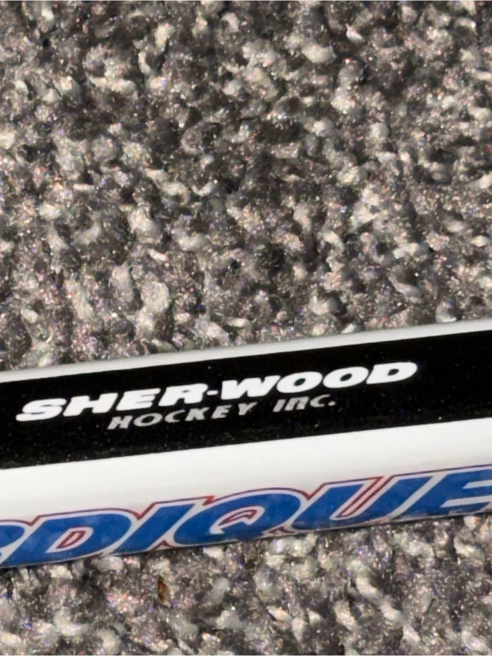 NHL Vintage Hockey Sherwood Quebec Nordiques Mini Composite Stick Collectible Us - Picture 15 of 16